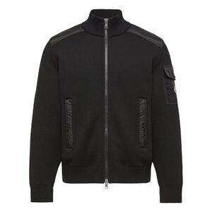 Moncler Men Padded Wool Zip-Up Cardigan